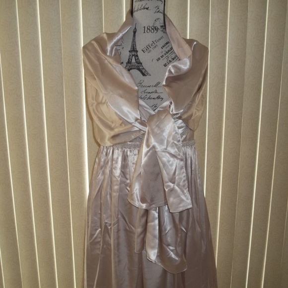 JORDAN FASHION CHAMPAGNE PROM/FORMAL DRESS SIZE 6 - Picture 6 of 6